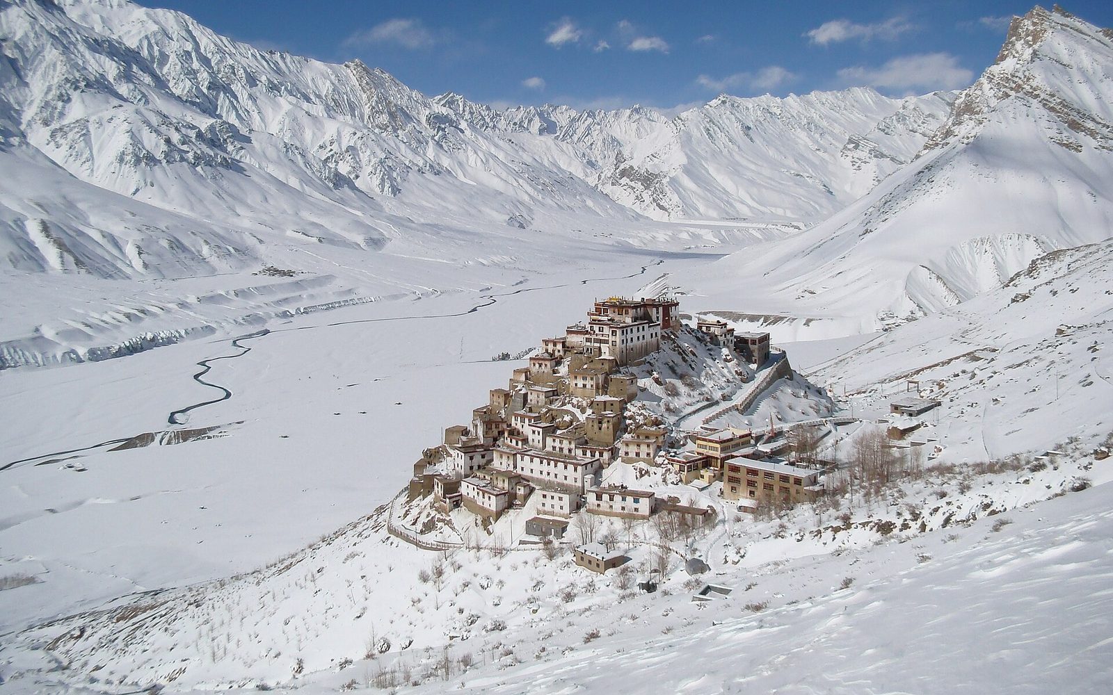 Key Monastery above the Spiti river — Spiti Valley Circuit — Cold Desert, Monasteries & Chandratal
