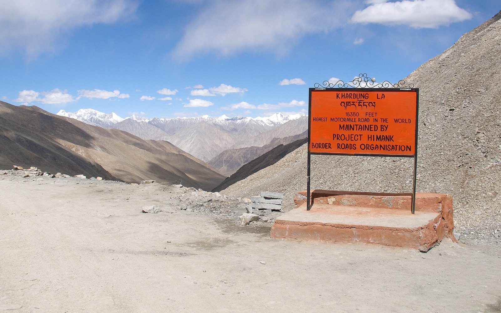 High mountain pass road at Khardung La — Manali to Leh Bike Expedition — Five Passes, Ten Days of Road