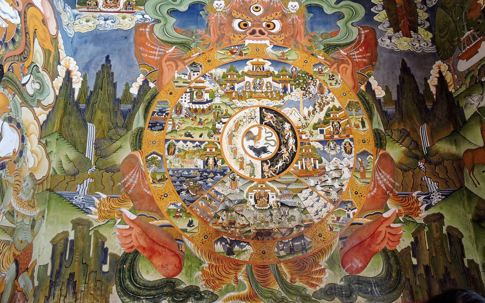 Tawang Monastery beneath the high Himalaya in Arunachal Pradesh
