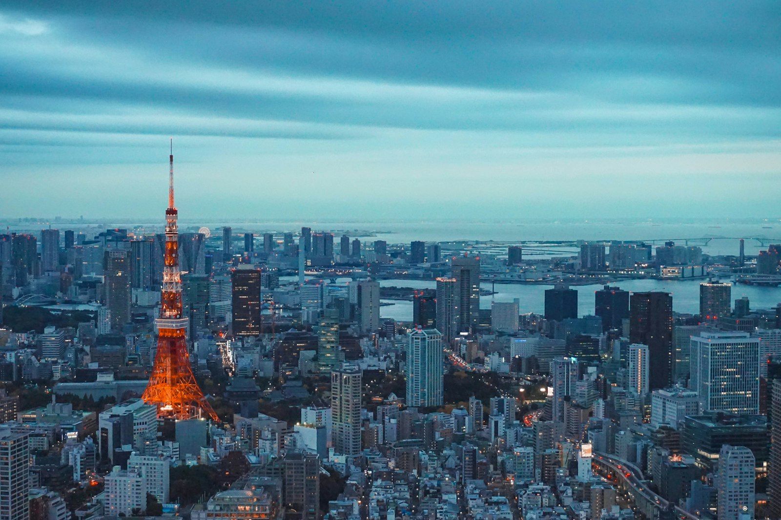 Tokyo Skyline Night — Japan Family: Tokyo & Osaka