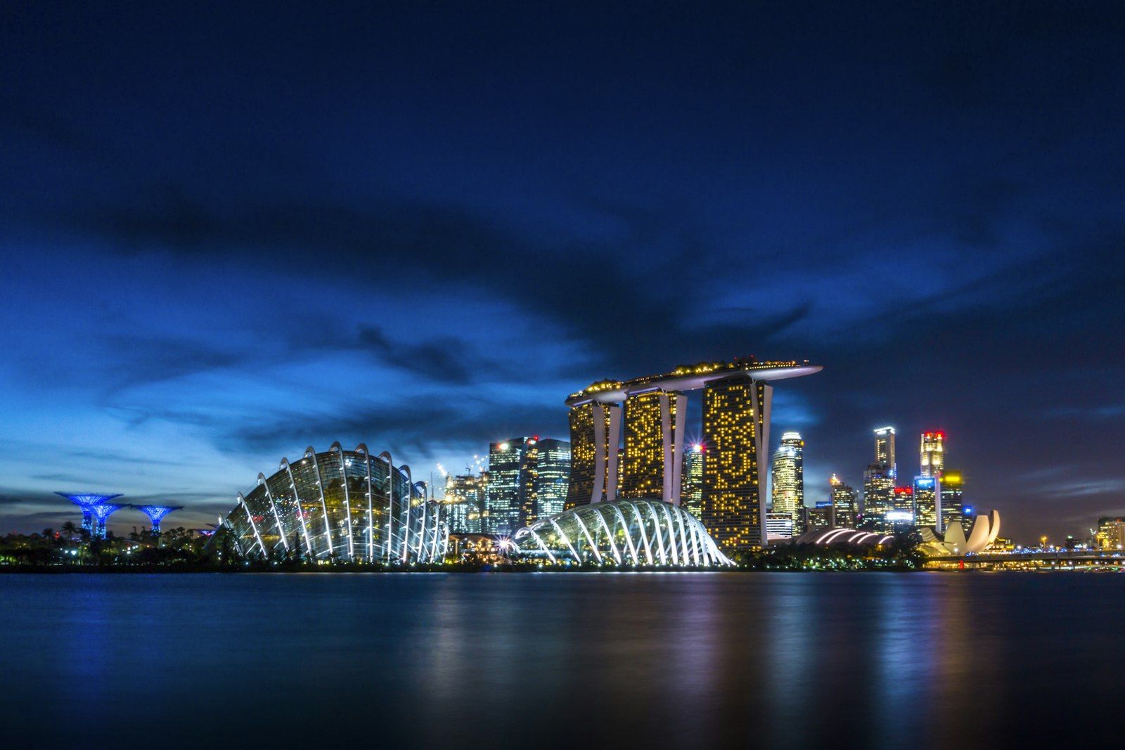Singapore Skyline — Singapore & Malaysia Twin City